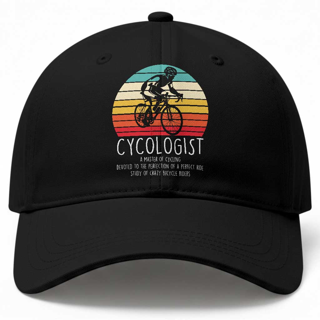 Cycologist Definition Baseball Cap Vintage Bicycle Rider Cycling Gift