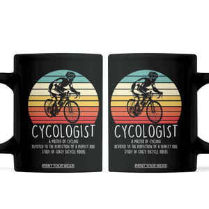 Cycologist Definition Coffee Mug Vintage Bicycle Rider Cycling Gift