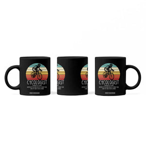 Cycologist Definition Coffee Mug Vintage Bicycle Rider Cycling Gift