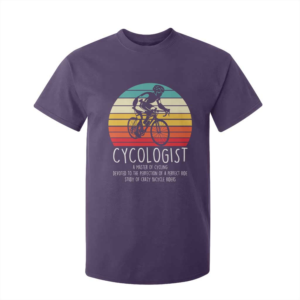 Cycologist Definition T Shirt For Kid Vintage Bicycle Rider Cycling Gift