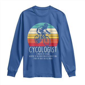 Cycologist Definition Long Sleeve Shirt Vintage Bicycle Rider Cycling Gift