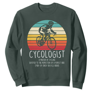 Cycologist Definition Sweatshirt Vintage Bicycle Rider Cycling Gift
