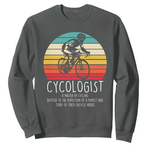 Cycologist Definition Sweatshirt Vintage Bicycle Rider Cycling Gift