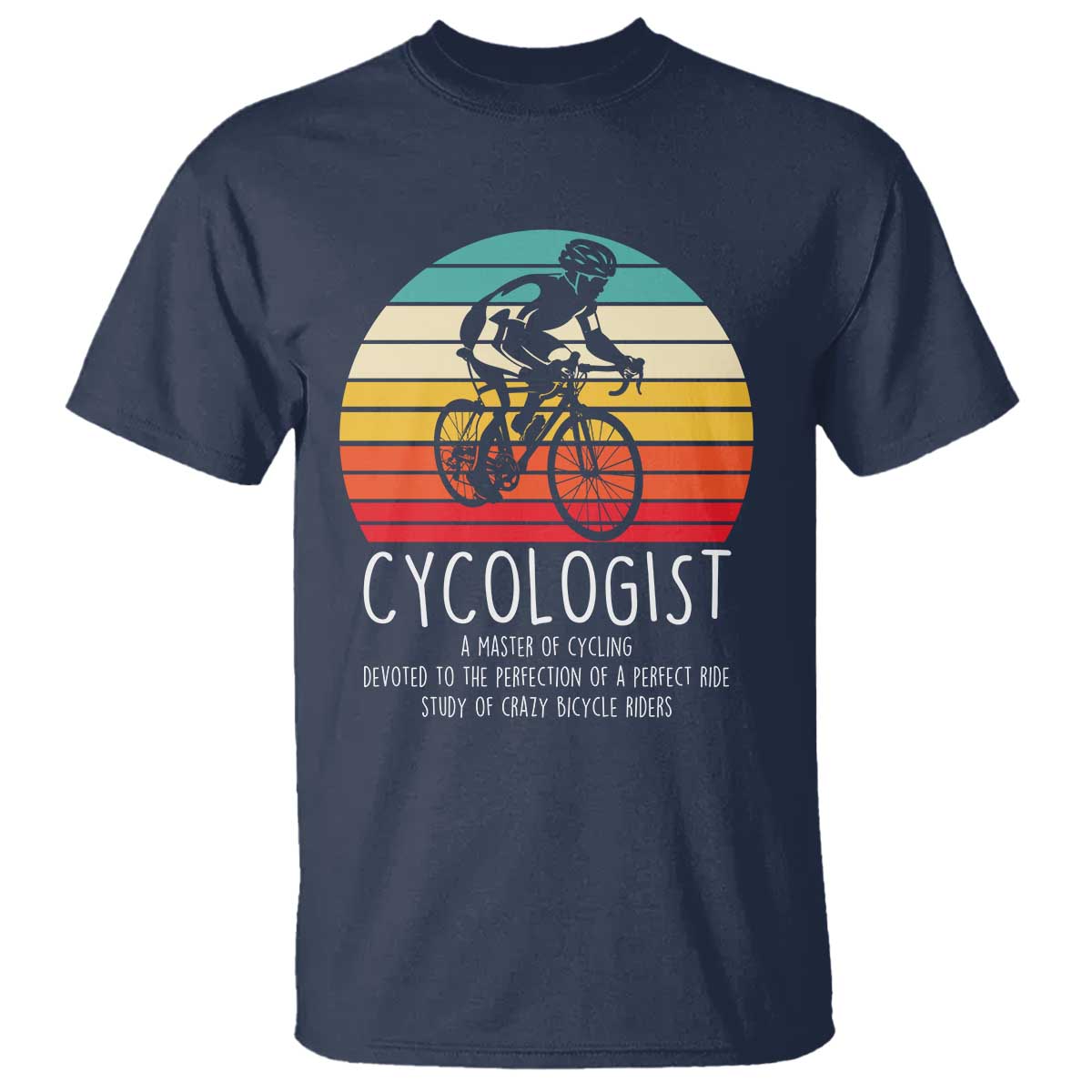 Cycologist Definition T Shirt Vintage Bicycle Rider Cycling Gift