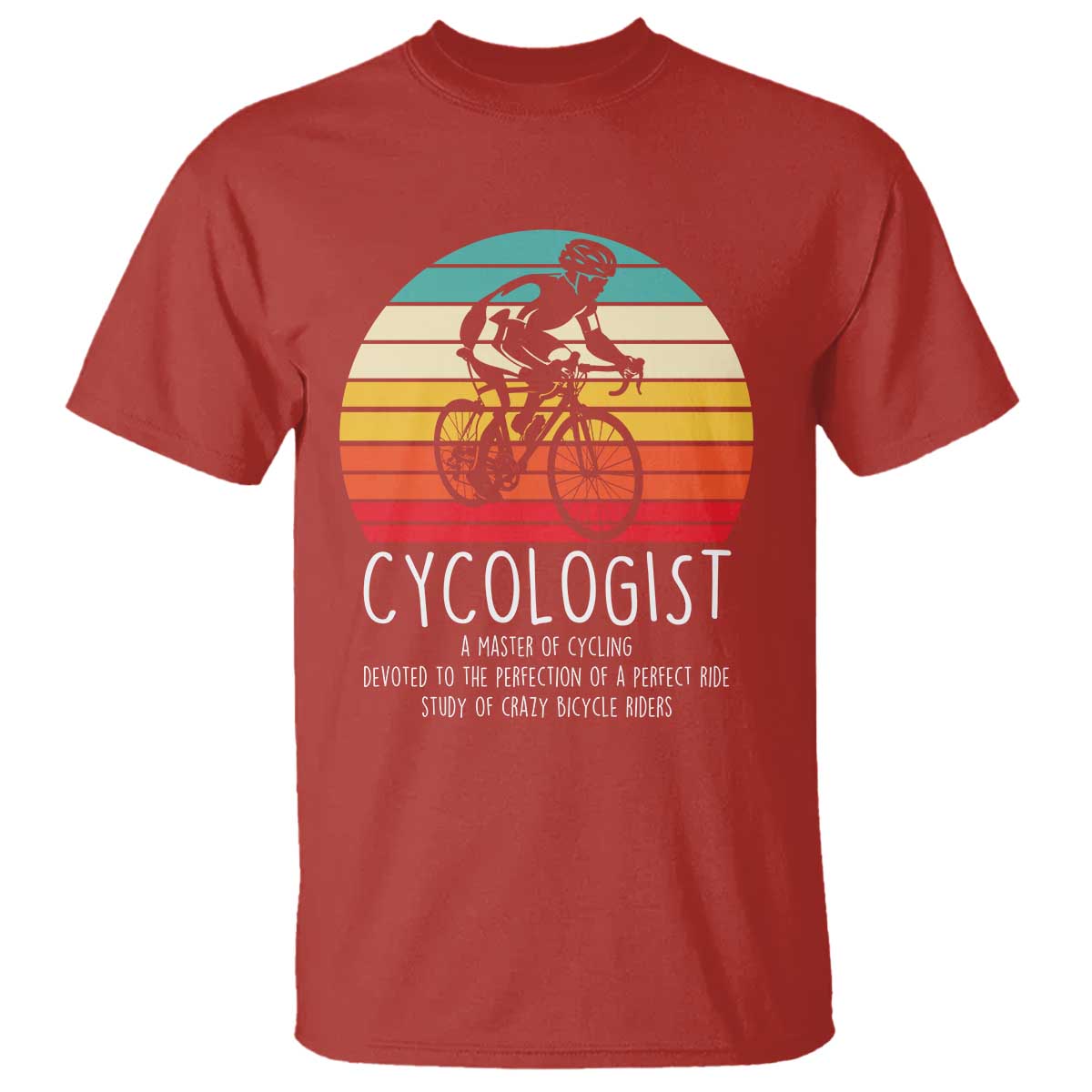 Cycologist Definition T Shirt Vintage Bicycle Rider Cycling Gift