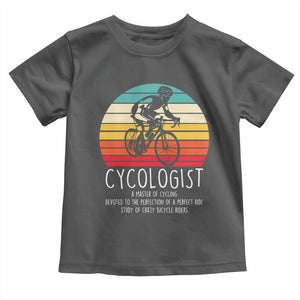 Cycologist Definition Toddler T Shirt Vintage Bicycle Rider Cycling Gift