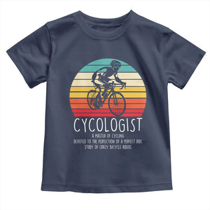 Cycologist Definition Toddler T Shirt Vintage Bicycle Rider Cycling Gift