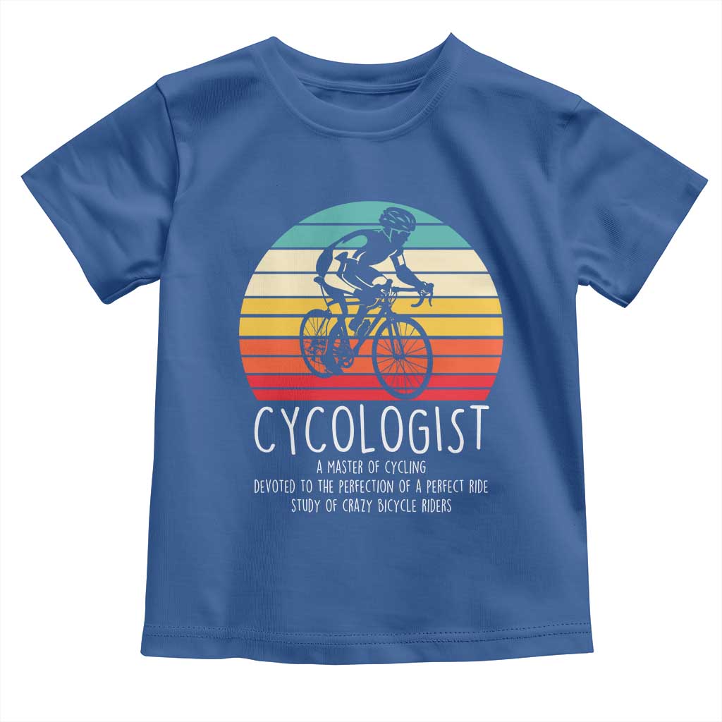 Cycologist Definition Toddler T Shirt Vintage Bicycle Rider Cycling Gift