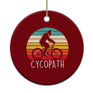 Cycopath Bigfoot Riding Bike Ceramic Ornament Funny Bigfoot Cyclist Bicycle Gift