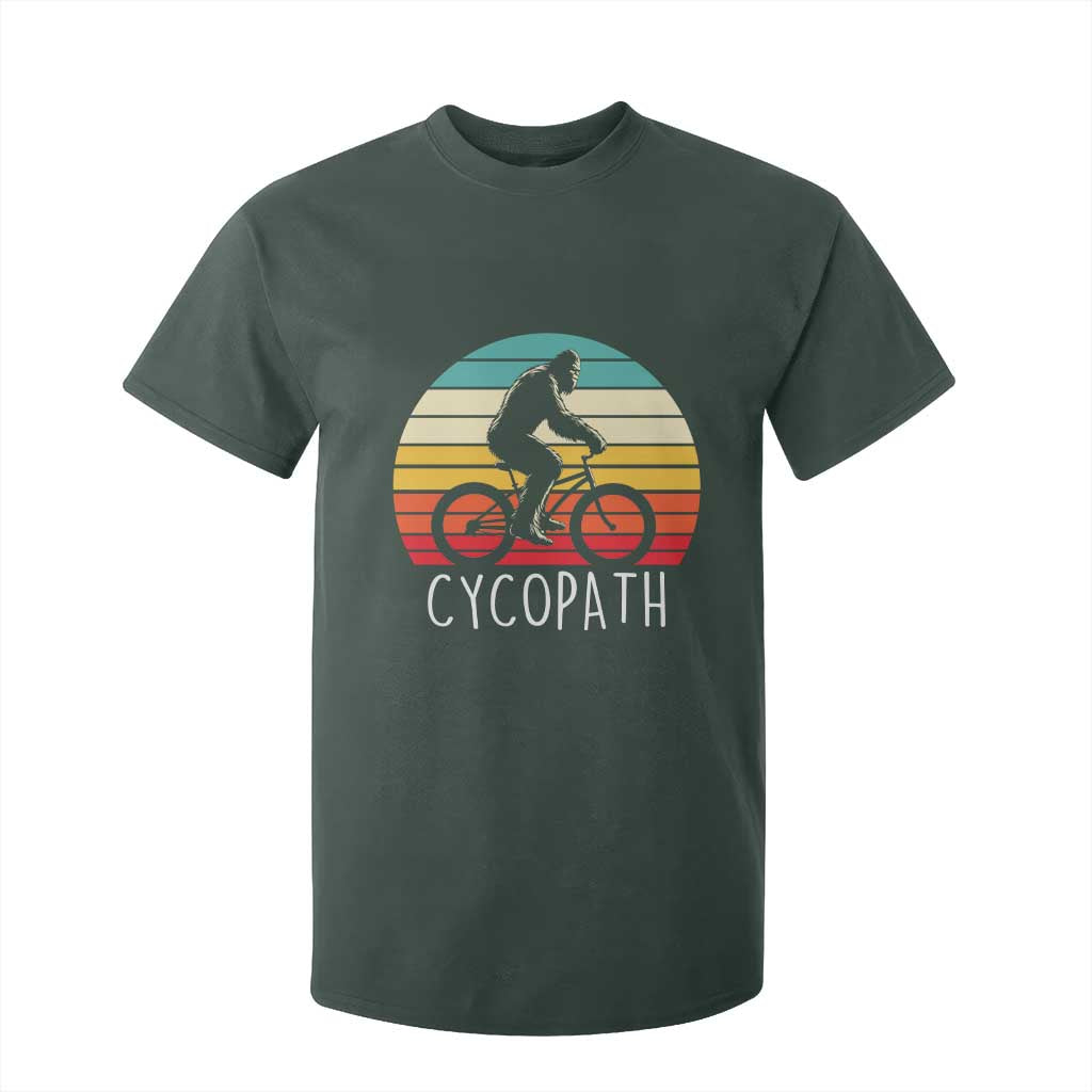 Cycopath Bigfoot Riding Bike T Shirt For Kid Funny Bigfoot Cyclist Bicycle Gift