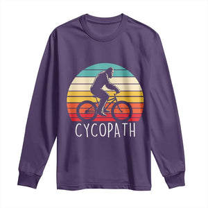 Cycopath Bigfoot Riding Bike Long Sleeve Shirt Funny Bigfoot Cyclist Bicycle Gift