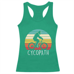 Cycopath Bigfoot Riding Bike Racerback Tank Top Funny Bigfoot Cyclist Bicycle Gift
