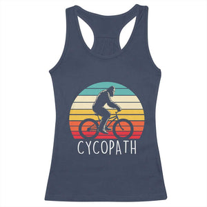 Cycopath Bigfoot Riding Bike Racerback Tank Top Funny Bigfoot Cyclist Bicycle Gift