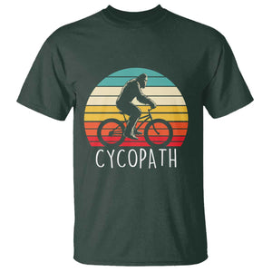 Cycopath Bigfoot Riding Bike T Shirt Funny Bigfoot Cyclist Bicycle Gift