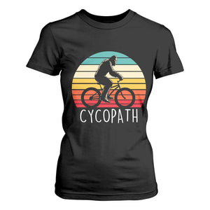 Cycopath Bigfoot Riding Bike T Shirt For Women Funny Bigfoot Cyclist Bicycle Gift