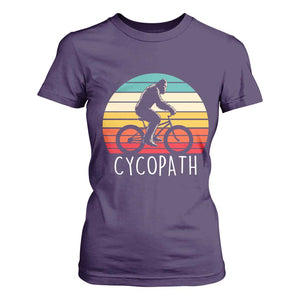 Cycopath Bigfoot Riding Bike T Shirt For Women Funny Bigfoot Cyclist Bicycle Gift