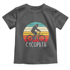 Cycopath Bigfoot Riding Bike Toddler T Shirt Funny Bigfoot Cyclist Bicycle Gift