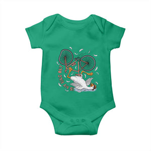 Funny Bike Crash Cycling Goose Lover Baby Onesie Is My Bike OK