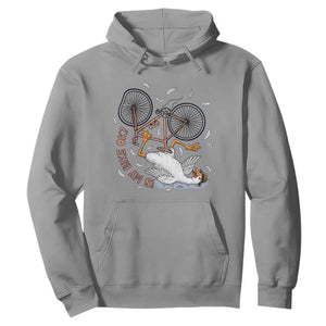 Funny Bike Crash Cycling Goose Lover Hoodie Is My Bike OK