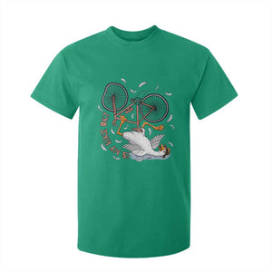 Funny Bike Crash Cycling Goose Lover T Shirt For Kid Is My Bike OK