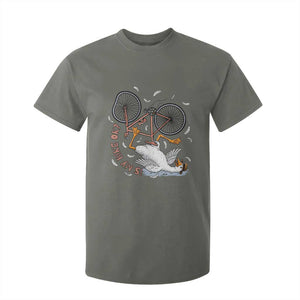 Funny Bike Crash Cycling Goose Lover T Shirt For Kid Is My Bike OK