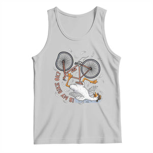 Funny Bike Crash Cycling Goose Lover Tank Top Is My Bike OK