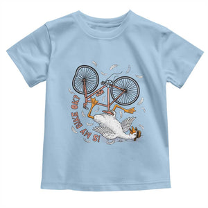 Funny Bike Crash Cycling Goose Lover Toddler T Shirt Is My Bike OK