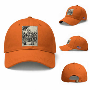 Funny Medieval Knight Boop Black Cat Baseball Cap Renaissance Fantasy Cat Lover
