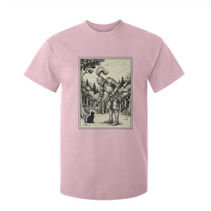 Funny Medieval Knight Boop Black Cat T Shirt For Kid Renaissance Fantasy Cat Lover