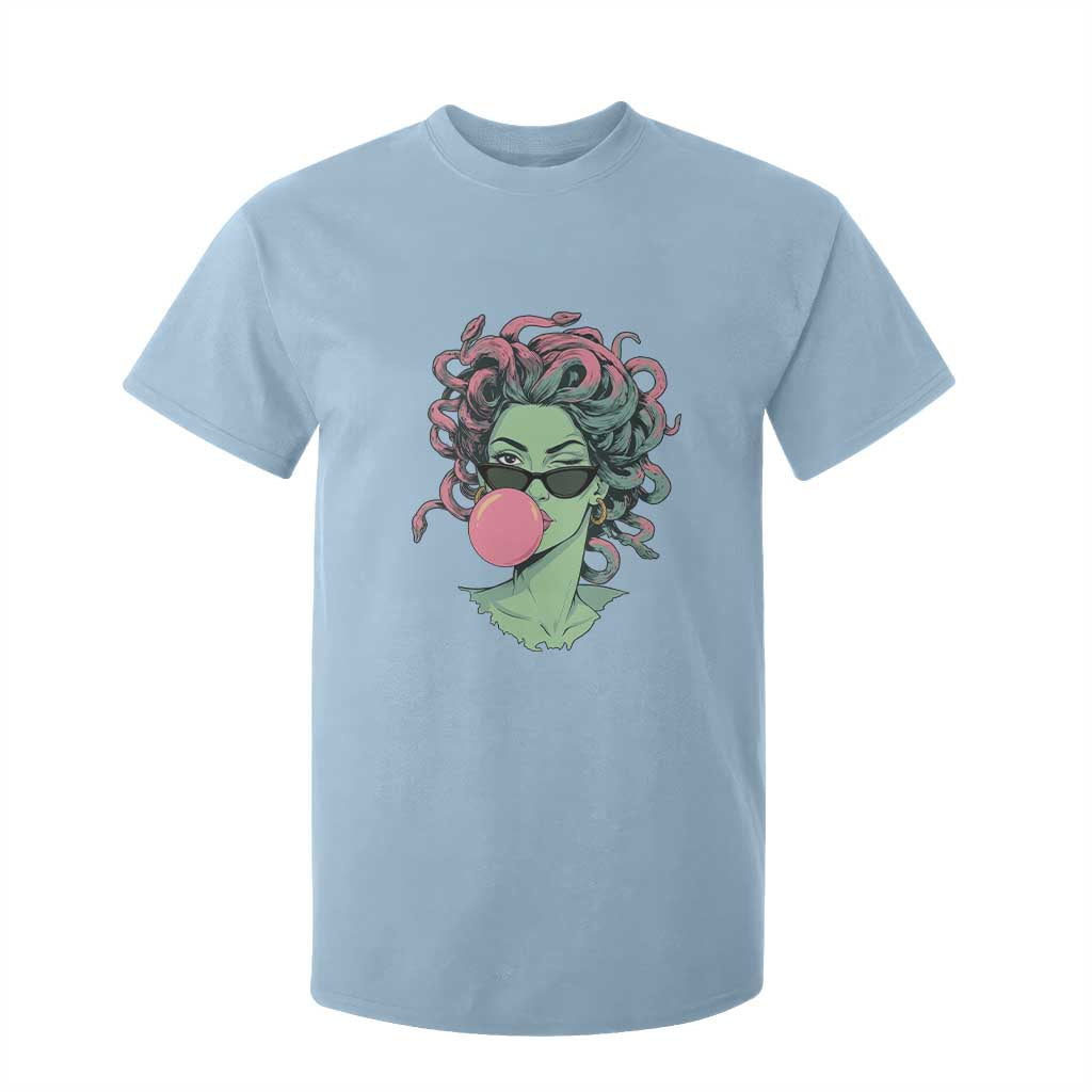 Winking Medusa In Sunglasses Blowing Bubble Gum T Shirt For Kid Funny Greek Mythology Pop Art
