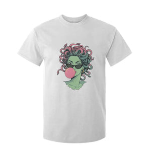 Winking Medusa In Sunglasses Blowing Bubble Gum T Shirt For Kid Funny Greek Mythology Pop Art