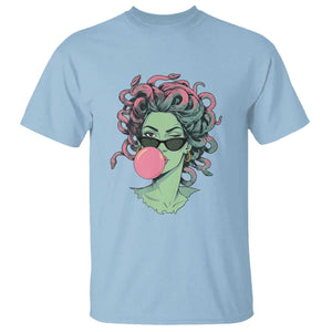 Winking Medusa In Sunglasses Blowing Bubble Gum T Shirt Funny Greek Mythology Pop Art