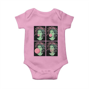 Funny Medusa Blowing Bubble Gum Baby Onesie Greek Mythology Pop Art Gift