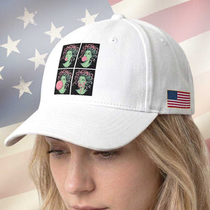 Funny Medusa Blowing Bubble Gum Baseball Cap Greek Mythology Pop Art Gift