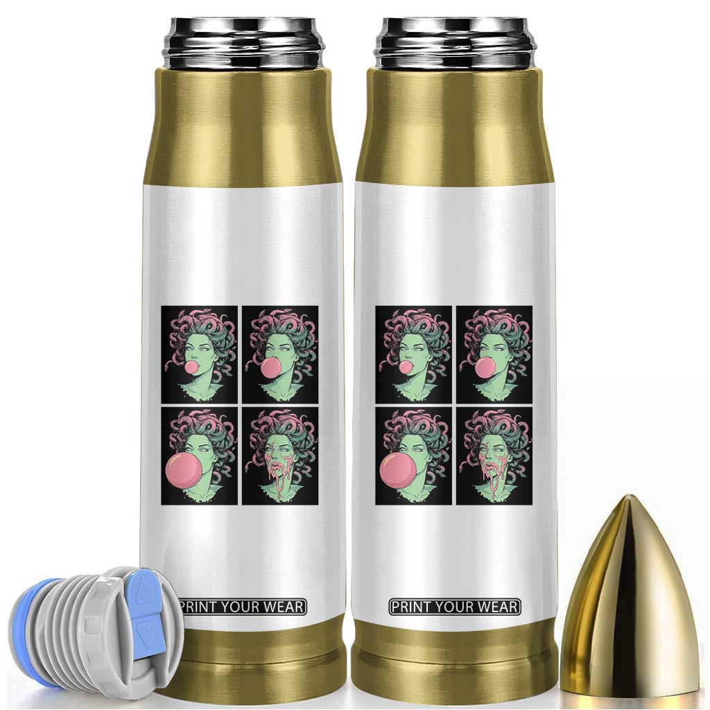 Funny Medusa Blowing Bubble Gum Bullet Tumbler Greek Mythology Pop Art Gift TS12 White Print Your Wear