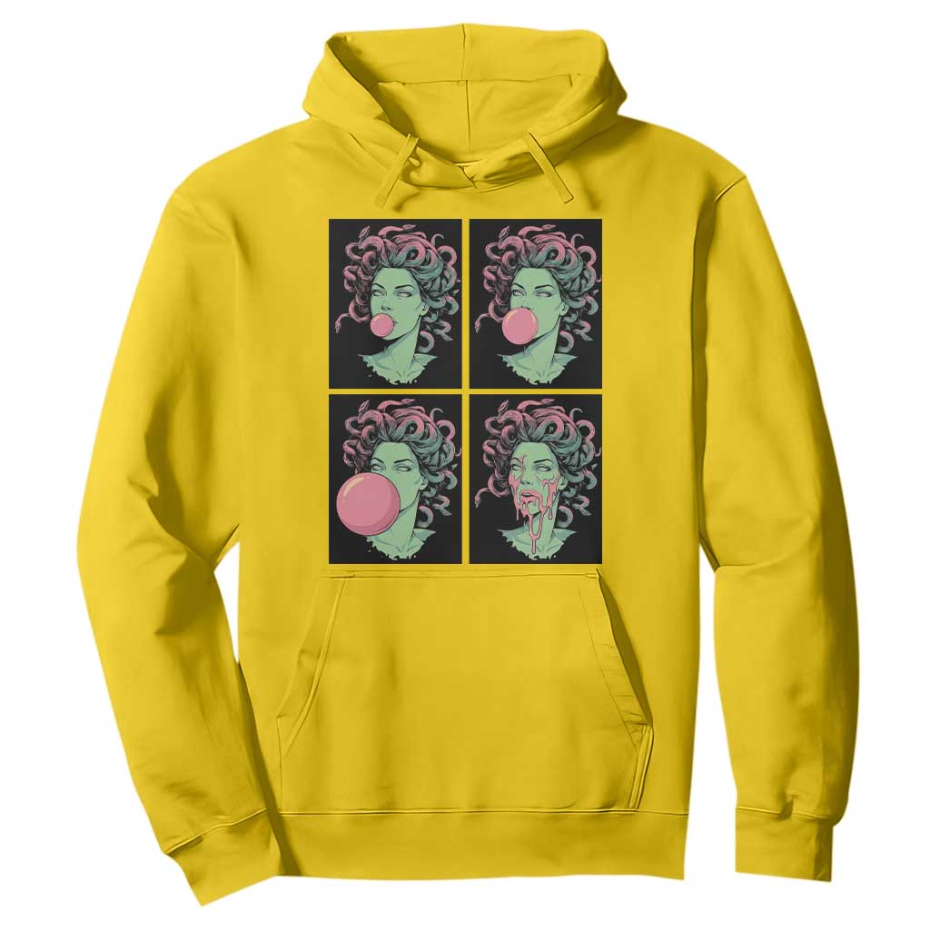 Funny Medusa Blowing Bubble Gum Hoodie Greek Mythology Pop Art Gift