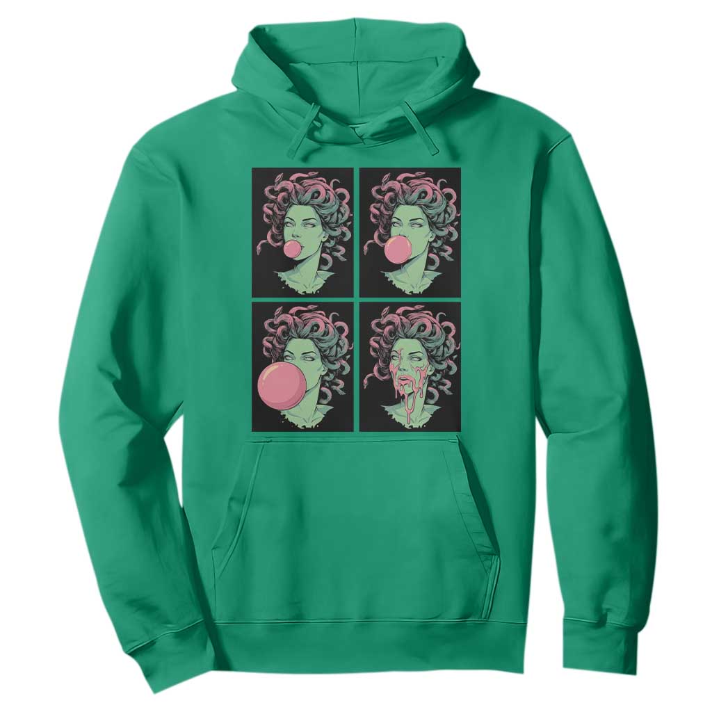 Funny Medusa Blowing Bubble Gum Hoodie Greek Mythology Pop Art Gift
