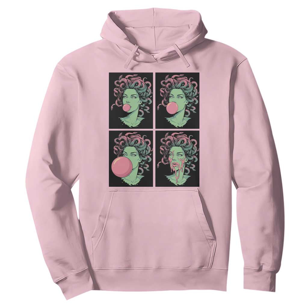 Funny Medusa Blowing Bubble Gum Hoodie Greek Mythology Pop Art Gift