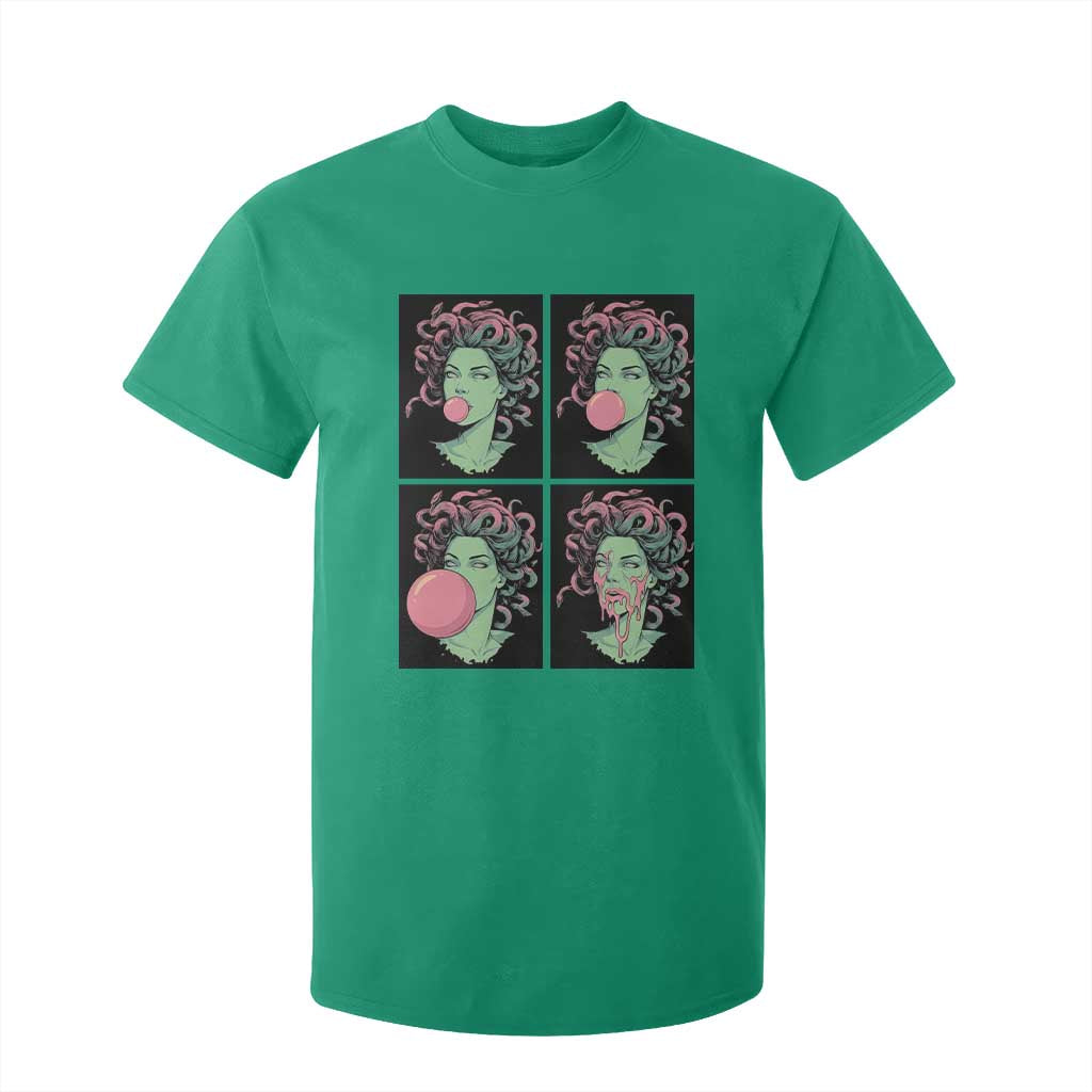 Funny Medusa Blowing Bubble Gum T Shirt For Kid Greek Mythology Pop Art Gift