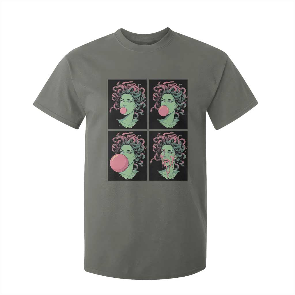 Funny Medusa Blowing Bubble Gum T Shirt For Kid Greek Mythology Pop Art Gift