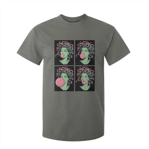 Funny Medusa Blowing Bubble Gum T Shirt For Kid Greek Mythology Pop Art Gift