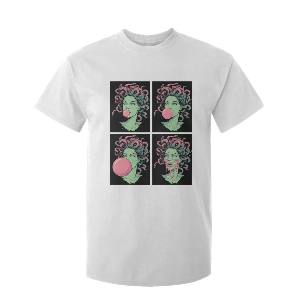 Funny Medusa Blowing Bubble Gum T Shirt For Kid Greek Mythology Pop Art Gift