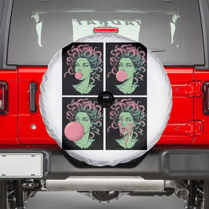 Funny Medusa Blowing Bubble Gum Spare Tire Cover Greek Mythology Pop Art Gift