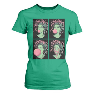 Funny Medusa Blowing Bubble Gum T Shirt For Women Greek Mythology Pop Art Gift