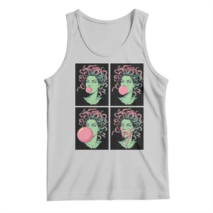 Funny Medusa Blowing Bubble Gum Tank Top Greek Mythology Pop Art Gift