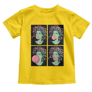Funny Medusa Blowing Bubble Gum Toddler T Shirt Greek Mythology Pop Art Gift