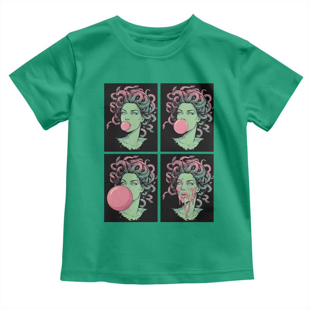 Funny Medusa Blowing Bubble Gum Toddler T Shirt Greek Mythology Pop Art Gift