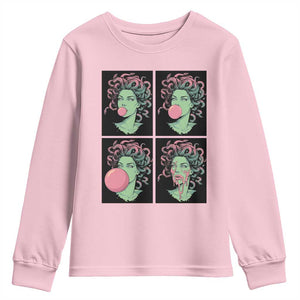 Funny Medusa Blowing Bubble Gum Youth Sweatshirt Greek Mythology Pop Art Gift