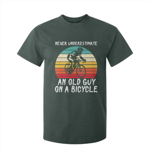 Never Underestimate An Old Guy On A Bicycle T Shirt For Kid Cycling Lover Gift