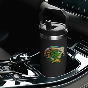 Funny Tacos Dinosaur Flip Straw Tumbler Mexican Food Lover Gift TS12 Print Your Wear